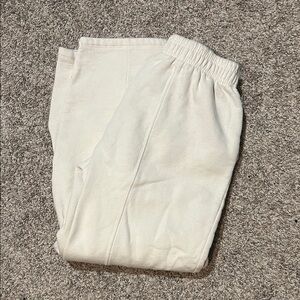Cream Zara Sweatpants